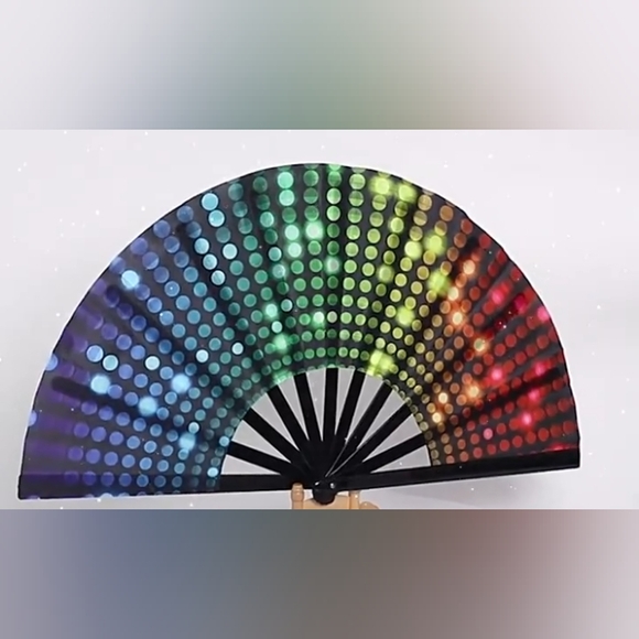 Other - Hand Clank Colorful Very Large Fan
